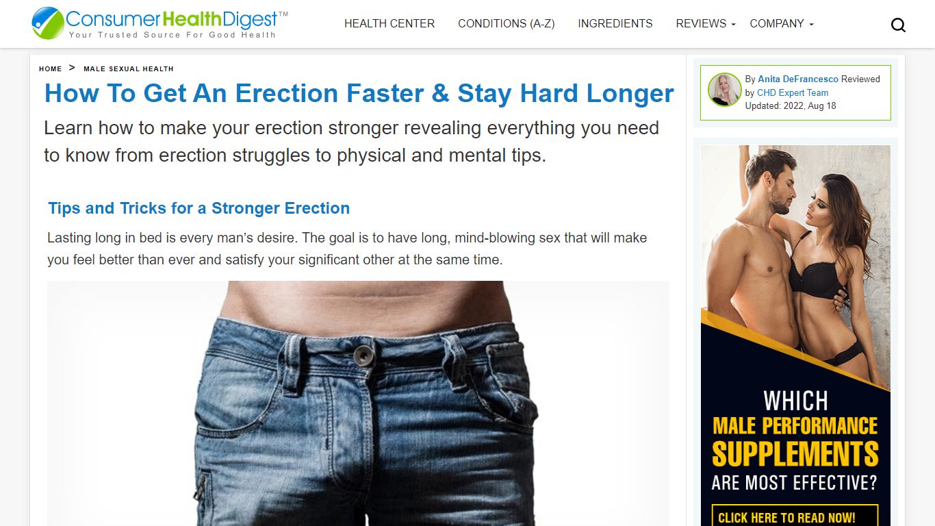 How to Get an Erection Faster & Stay Hard Longer - Consumer Health Digest